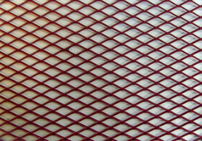 Plasa aluminiu rosu elox 120x20cm